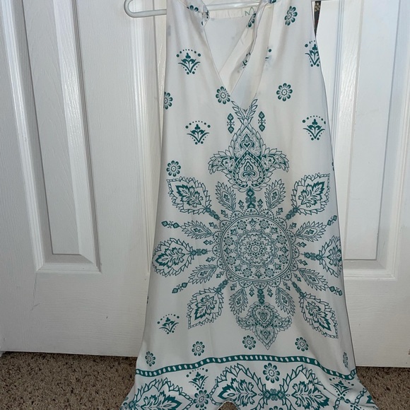 Lulus teal and white homecoming dress - Picture 2 of 4